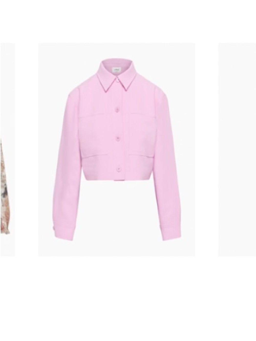 Aritzia Wilfred Cropped Jacket in Orchid Petal